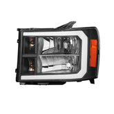 Headlights w/ LED DRL & Sequential Turn Signal For 2007-2013 GMC Sierra 1500 2pcs